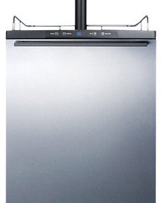 Summit SBC635MSSHH 24"W 6 Cu. Ft. Single Tap Kegerator - Stainless Steel