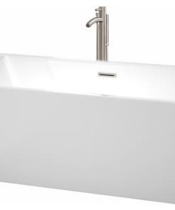 Wyndham Collection WCBTK151459ATP11 Sara 59" Freestanding Soaking - White /
