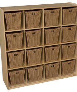 Wood Designs 16 Big Cubby Storage With Medium Baskets