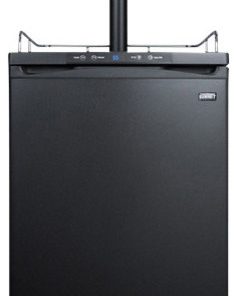 Summit SBC635MBI 24"W 6 Cu. Ft. Single Tap Built-In Kegerator - Black
