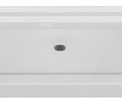 Valley Acrylic Double Threshold Acrylic Center Drain Shower Base 60", White, 60"