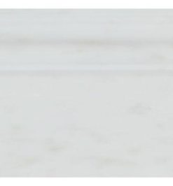 4.8"x12" Honed Oriental White Marble Baseboard Trim, Set of 50