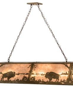 60 Long Buffalo at Lake Oblong Pendant