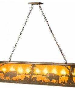 60L Buffalo at Lake Oblong Pendant
