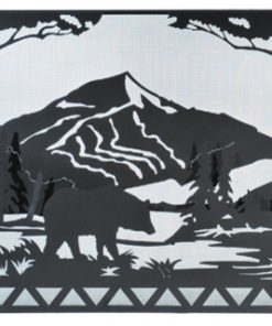 49W X 36H Bear Creek Fireplace Screen