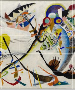 Wassily Kandinsky Abstract Painting Ceramic Tile Mural #39, 72"x60"