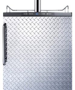 Summit SBC635MDPLTWIN 24"W 6 Cu. Ft. Double Tap Kegerator - Stainless Steel