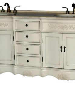 72" Antique-Style Double Sink Bathroom Vanity Model 2003-261 BE