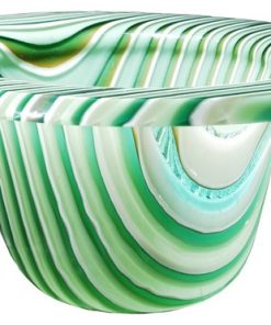 12W Metro Fusion Peppermint Glass Bowl
