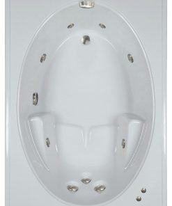 60"L x 42"W SW White Whirlpool Bath
