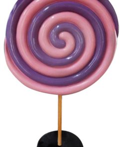 7' Purple And Light Pink Peppermint Candy Tree With Base