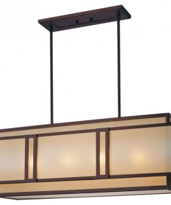 Underscore Island Light, 4-Light, Cimmaron Bronze, 15.5"W (N6959-1-267B C4WE)