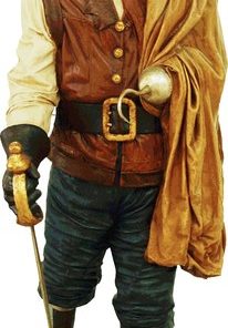 6' Wooden Leg Pirate