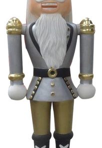 6' Nutcracker With Gold And Silver Coat