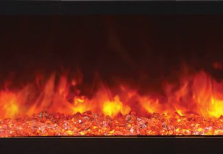 45" Deep Indoor or Outdoor Electric Built-in only with black steel surround