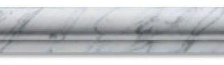 2"x12" Florence Ferrari White Crown Molding Trim Marble, Honed, Set of 50