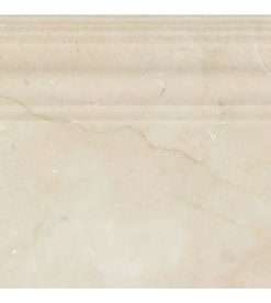 4.8"x12" Polished Crema Marfil Mediterranean Marble Baseboard Trim, Set of 50