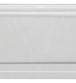 Valley Acrylic Double Threshold Acrylic Linear Drain Shower Base 54", White, 54"