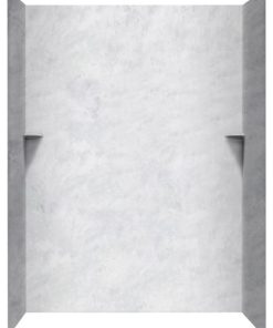 Swan 36x60x72 Solid Surface Shower Wall Surround, Ice