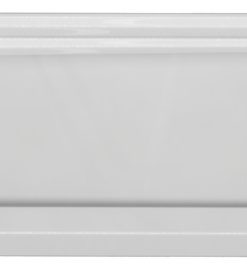 Valley Acrylic Single Threshold Acrylic Linear End Drain Shower Base 54", White