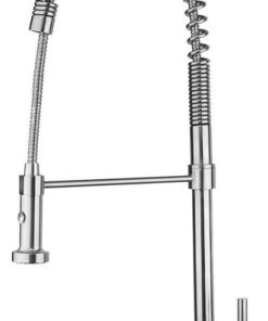 Whitehaus WHS1634-SK-PSS Waterhaus Commercial Faucet With Pull-Down Spray