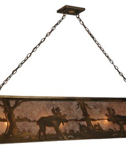 72L Moose at Lake Oblong Pendant
