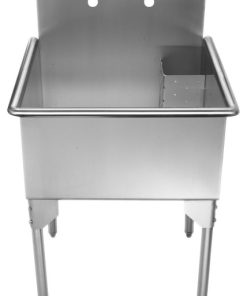 Whitehaus WHLS2424 Pearlhaus 27" x 27" Single Basin - Brushed Stainless Steel