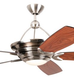 Vesta 4-Light Ceiling Fan, Brushed Polished Nickel