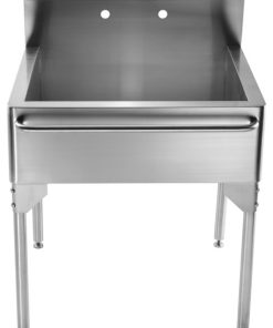 Whitehaus WH302510 Pearlhaus 30-Inch Single Bowl Commercial - Brushed Stainless