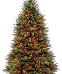 7' Dunhill Fir Tree With 700 Multicolor Lights