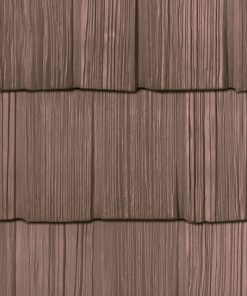 7" x 60 3/4" Staggered Shake, Rustic Brown