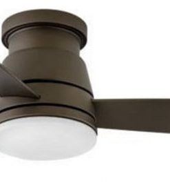 44 Inch 3 Blade Ceiling Fan Light Kit Metallic Matte Bronze Brushed Nickel