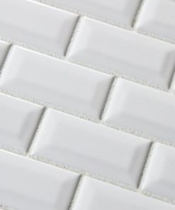50 Sqft of 3"x6" White Subway Bevel Glossy Ceramic