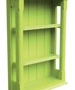 TRADE WINDS COTTAGE Wall Cabinet Traditional Antique Open Painted