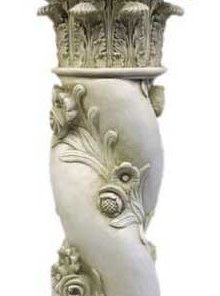 Twisted Rose Pedestal, Pedestal Sculpture