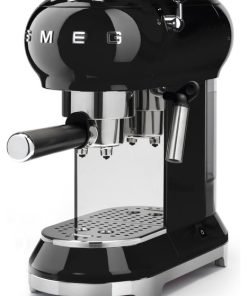 50's Retro Style Aesthetic Espresso Coffee Machine, Black