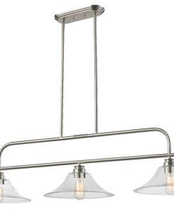 3 Light Island/Billiard Light Brushed Nickel