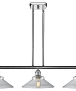 3-Light 36" Island Light Polished Chrome - Bulbs Included