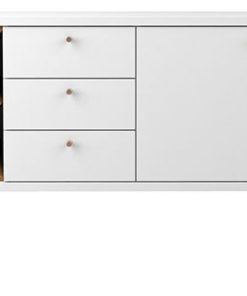 Utopia 4 Bottle Wine Rack Sideboard Buffet Stand With 3-Drawers and 2 Shelves, W