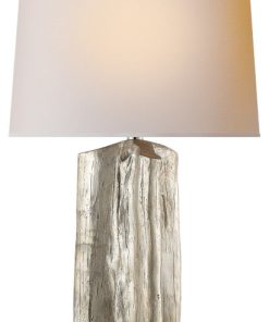 Thomas O'Brien Sierra 1 Light Table Lamp in Burnished Silver Leaf