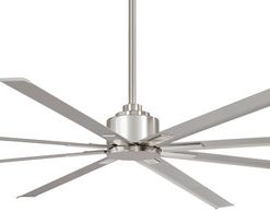 Xtreme H2o 84" Outdoor Ceiling Fan In Brushed Nickel Wet Finish