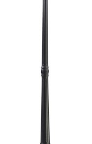 Wakefield 3-Light Outdoor Post Light, Black With Clear Beveled Glass