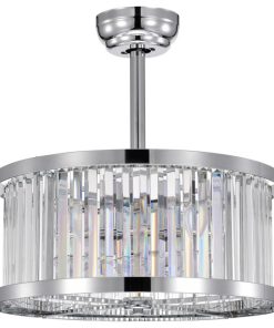 Warehouse of Tiffany's CFL-8489S/CH Gavin 19", 4 Light, Indoor, Chrome Finish
