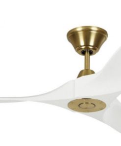 52 Inch Propeller Ceiling Fan Remote Control (3-Blade) Burnished Brass Matte