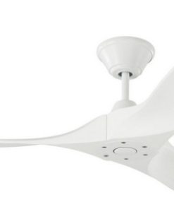 52 Inch Propeller Ceiling Fan Remote Control (3-Blade) Matte White Matte White