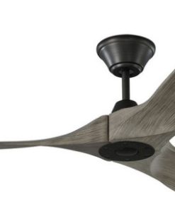 52 Inch Propeller Ceiling Fan Remote Control (3-Blade) Aged Pewter Light Grey