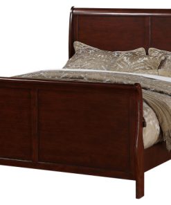 Wooden King Bed,Brown