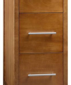 12" Cynthia Vanity Bridge Cabinet with Three Drawers, Natural Cherry
