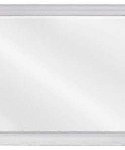 42"x28"White mirror with beveled glass