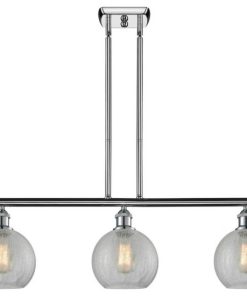 3-Light 36" Island Light Polished Chrome - LED Bulbs Included